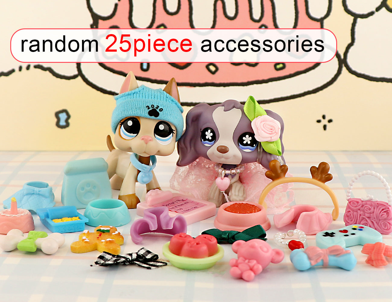 lps аксессуары случайные 25 шт