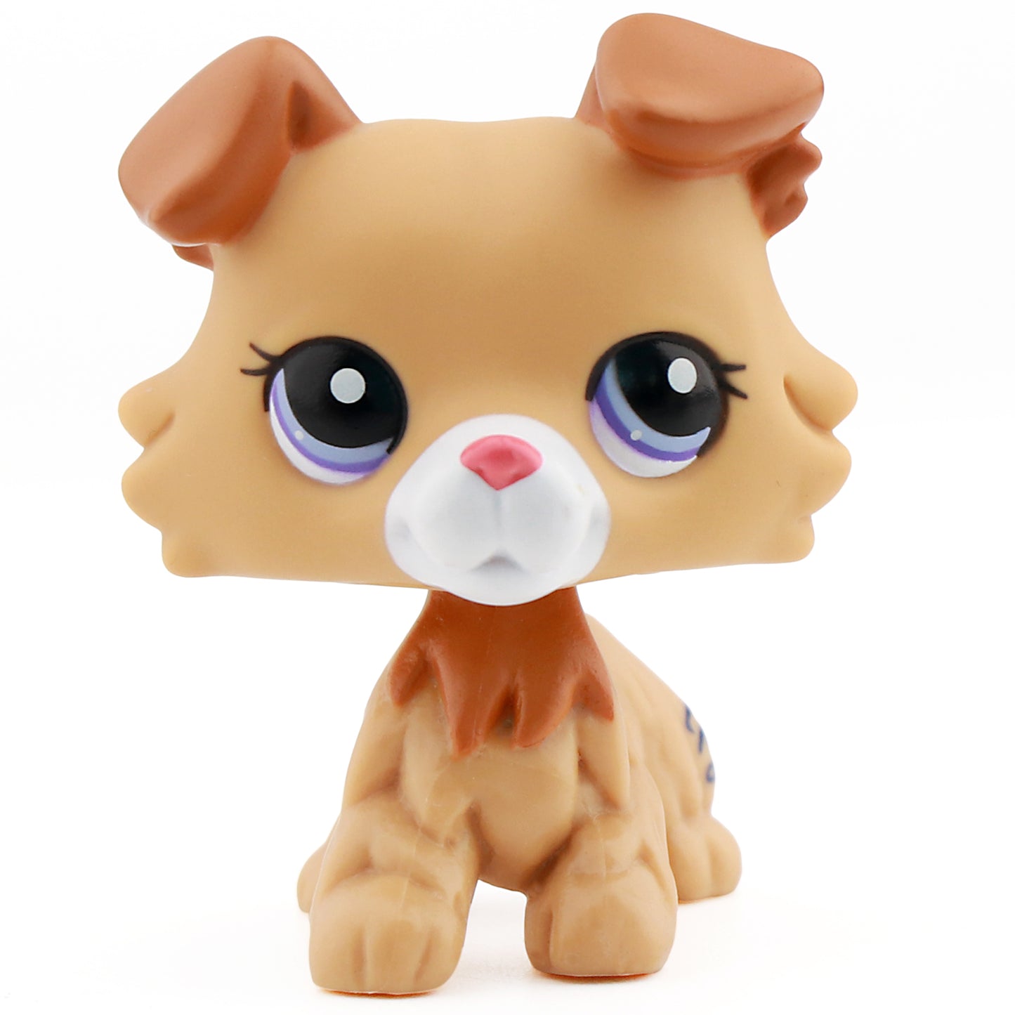 Littlest Pet Shop LPS Collie Dog #2452 Collectable With 2 Accessories Bone Rare