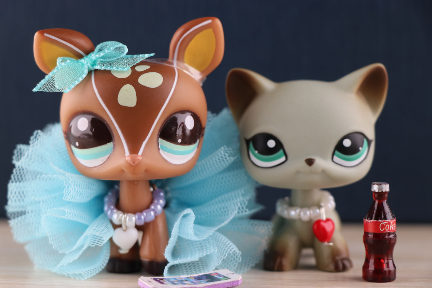 Littlest Pet Shop lps Deer 2PCS Figures with Accessories Outfit Christ –  minilpsshop